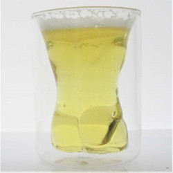 ISOLIERGLAS -150ml 11cm Männlichen Und Weiblichen Körper  für Junggesellenparty