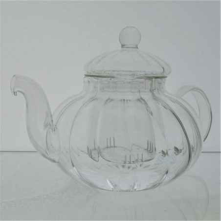 Glas Teekanne -600ml Glas 20cm Hitzebeständigem Glas mit Teefilter
