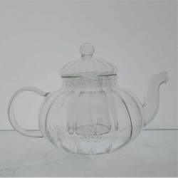 Glas Teekanne -600ml Glas 20cm Hitzebeständigem Glas mit Teefilter