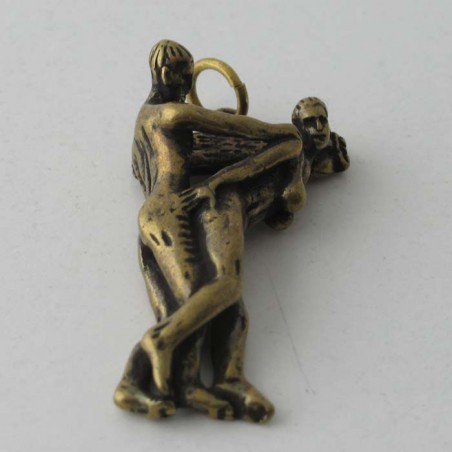 Liebespar Anhänger Messing 4cm Bronze Anhänger