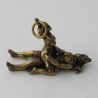 Liebespar Anhänger Messing 4cm Bronze