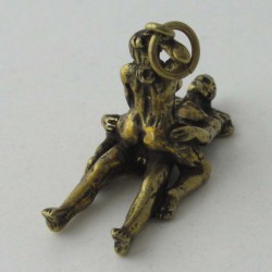 Liebespar Anhänger Messing 4cm Bronze