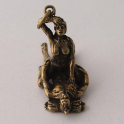 Liebespar Anhänger Messing 4cm Bronze