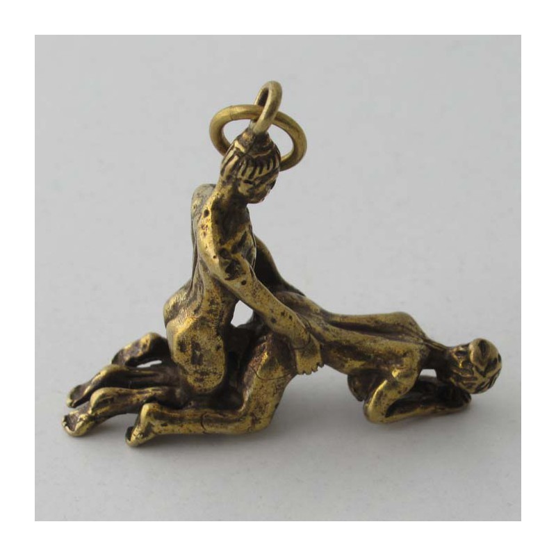 Liebespar Anhänger Messing 4cm Bronze Anhänger