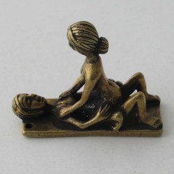 Liebespar Messing 3cm Bronze