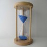 Sanduhr 60 min. 27 cm hoch im Holzgestell Buche Natur rund