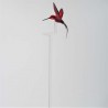 Glas Orchideenstab 45cm Bienenfresser Kolibri auf Stab