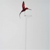 Glas Orchideenstab 45cm Bienenfresser Kolibri auf Stab