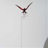 Glas Orchideenstab 45cm Bienenfresser Kolibri auf Stab