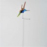 Glas Orchideenstab 44cm Breitschwingen Kolibri auf Stab