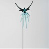 Glas Orchideenstab 46cm Gabelschwanzkolibri auf Stab