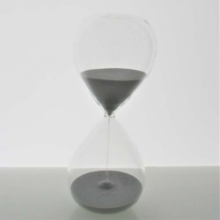 Glas-Sanduhr 30 Min. 20 cm Grau,