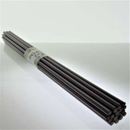 Glasstäbe Granatrot Transparent 4 Stück zum Perlen machen AK 96