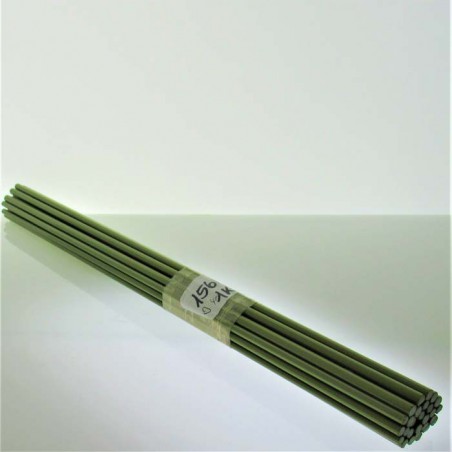 Glasstäbe  Opak Opal Olivgrün 4 Stück zum Perlen machen AK96