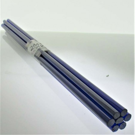 Glasstäbe Irishellblau Transparent 4 Stück zum Perlen machen AK 96