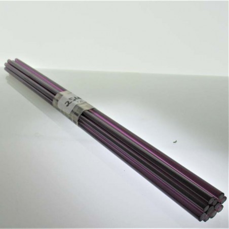 Glasstäbe Fuchsia hell Transparent 4 Stück zum Perlen machen AK 96