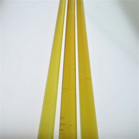 Laborglasstäbe gelb 7mm /1200 mm 90g Borosilikatglas 3.3.