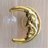 Mond mit Swarovski Elements vergoldet