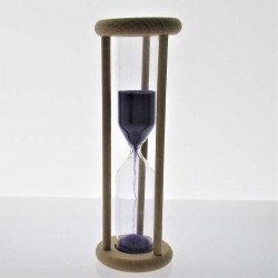 Sanduhr 1-15 Min. 120x40mm  Buche Natur