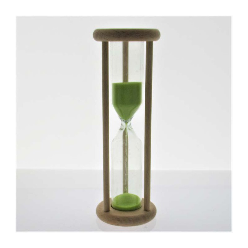 Sanduhr 1-15 Min. 120x40mm  Buche Natur Sanduhr 1-15 Min. 120x40mm  Buche Natur