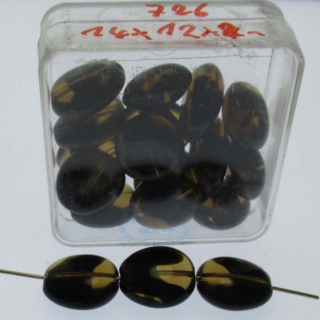 Glasperle 14x12x8mm 15 in Box