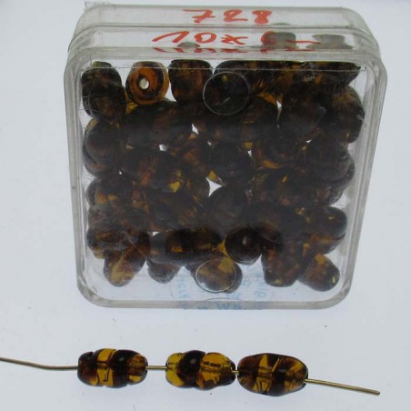 Glasperle 10x6mm in Box