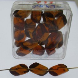 Glasperlen 15x9mm in Box