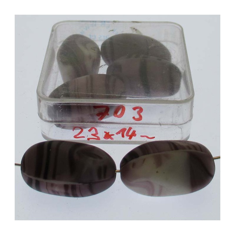 Glasperlen 23x14mm 4 in Box