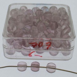 Uran-glas 6x6mm Glasperlen in Box