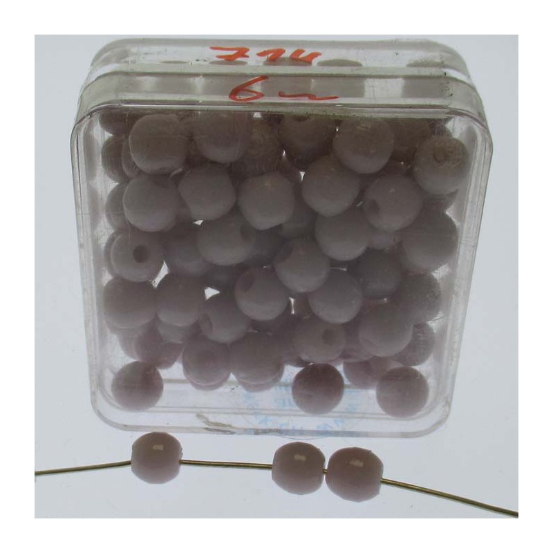 Glasperlen 6x6mm in Box