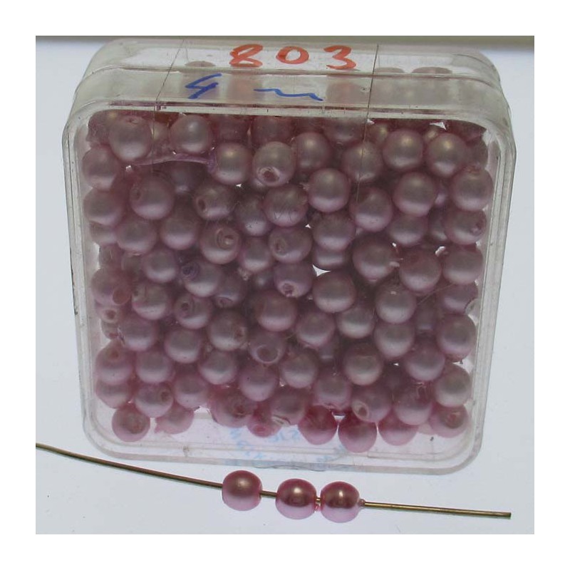 Glasperle 4x4mm in Box
