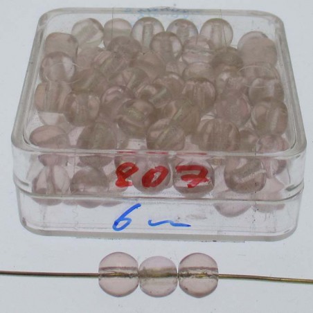 Glasperlen 6x6mm matt in Box