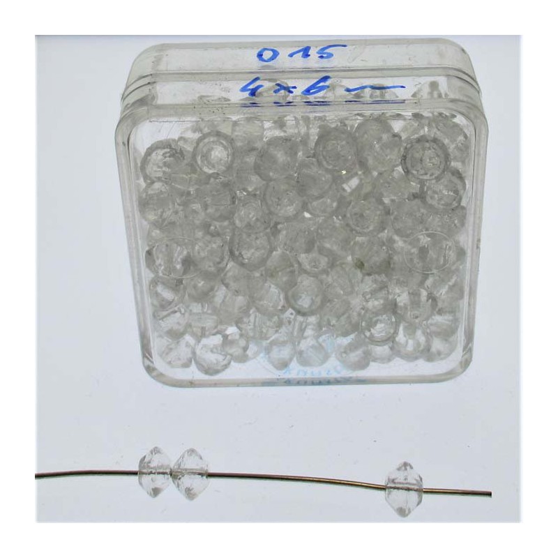 Glasperlen 4x6mm in Box