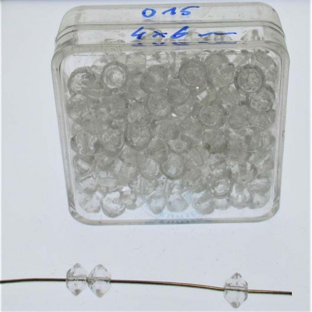 Glasperlen 4x6mm in Box