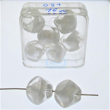 Glasperle 16x16mm 6 in Box