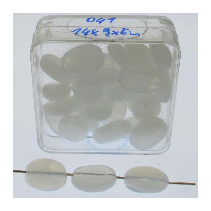 Glasperle 14x9x5mm in Box