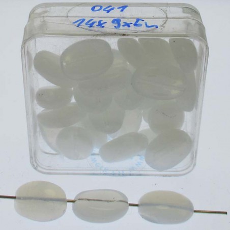 Glasperle 14x9x5mm in Box