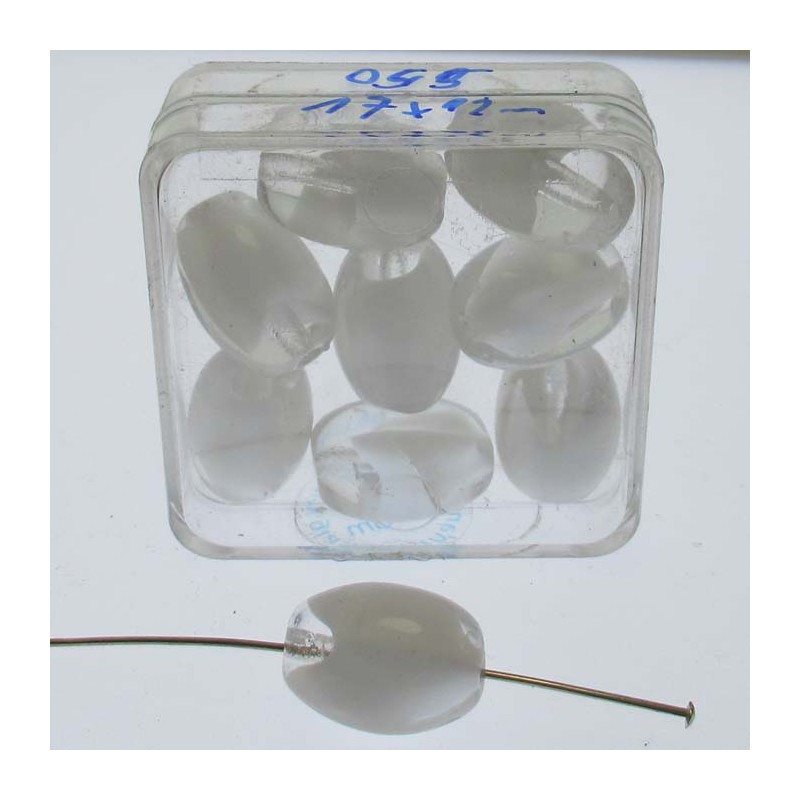 Glasperle 17x12mm 8 in Box