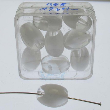 Glasperle 17x12mm 8 in Box