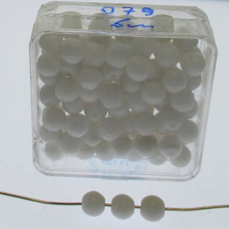 Glasperlen 6x6mm in Box