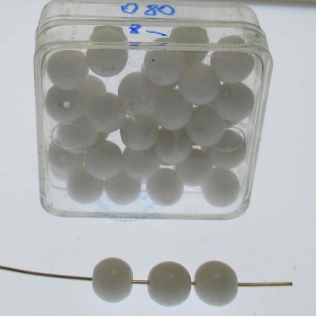 Glasperlen 8x8mm in Box