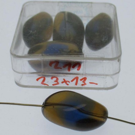 Glasperlen 23x12mm 4 in Box