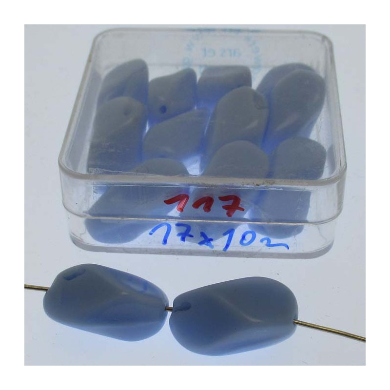 Glasperlen 17x10mm in Box