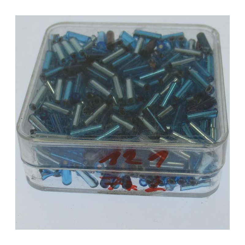 Glasperlen 7x2mm in Box