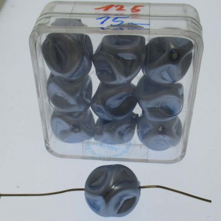 Glasperlen 15x15mm 9 in Box