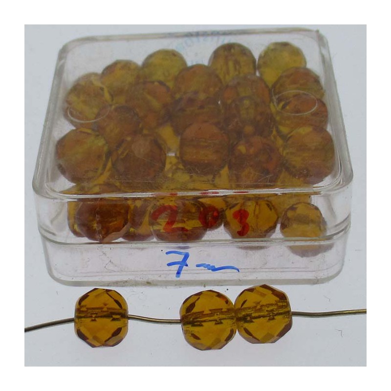 Glasperlen 7x7mm in Box