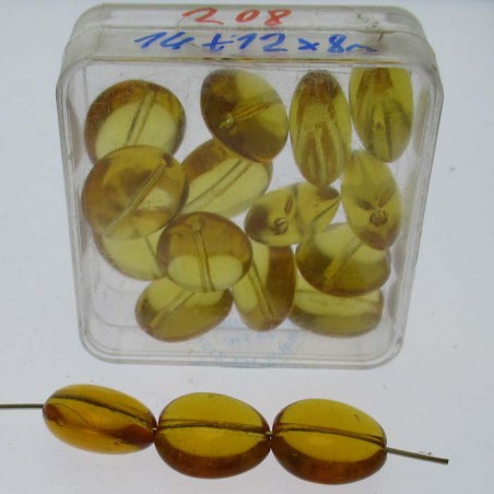 Glasperlen 14x12x8mm in Box