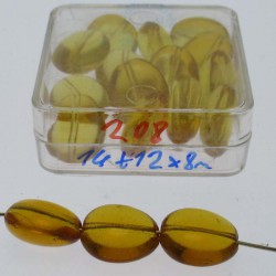 Glasperlen 14x12x8mm in Box