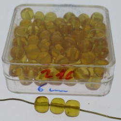 Glasperlen 6x6mm in Box