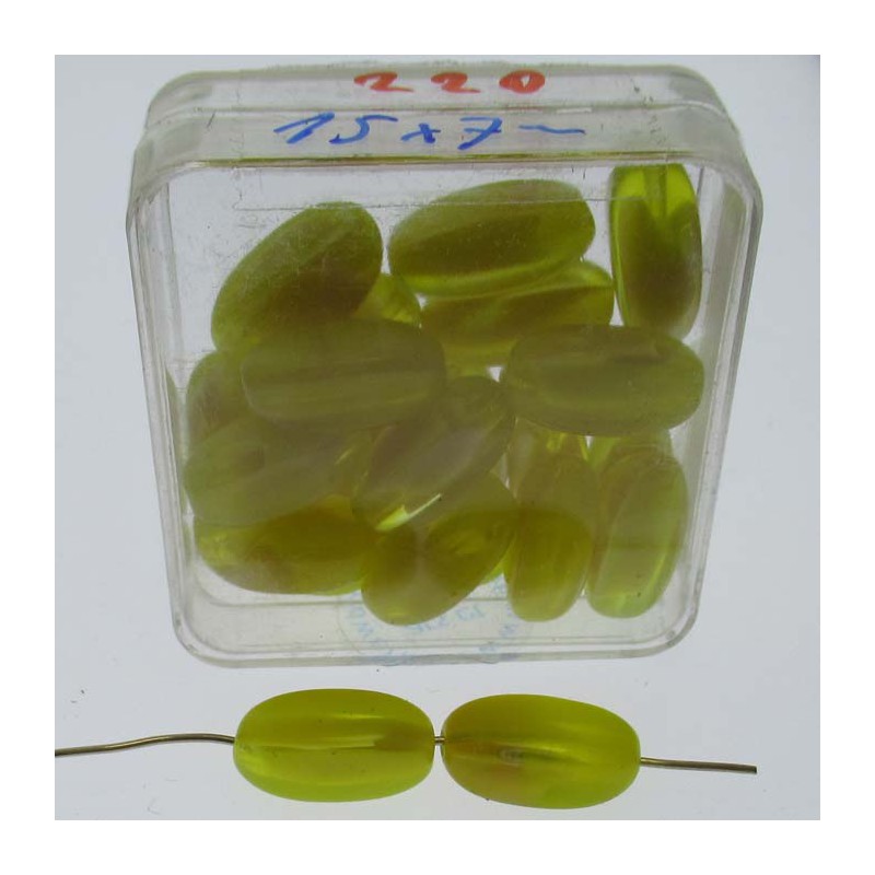 Glasperlen 15x7mm in Box